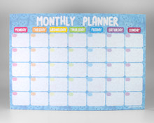 Blue Cats - Monthly Planner- Desk pad - Notepad
