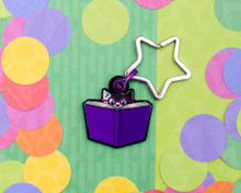 Pixie Book Cat - Key Ring - ECO