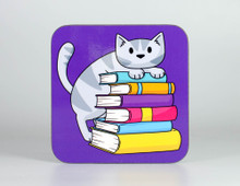 Book Cat - Coaster