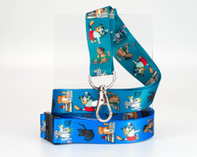 Teacher Cats - Lanyard  - with Safety Clip