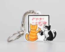 Maths Cats- Key Ring - ECO