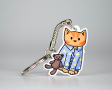Pyjama Cat- Key Ring - ECO - 