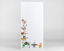 Musician Cats Notepad with optional magnet 