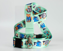 Green Medical Cats - Lanyard  - with Double Safety Clip