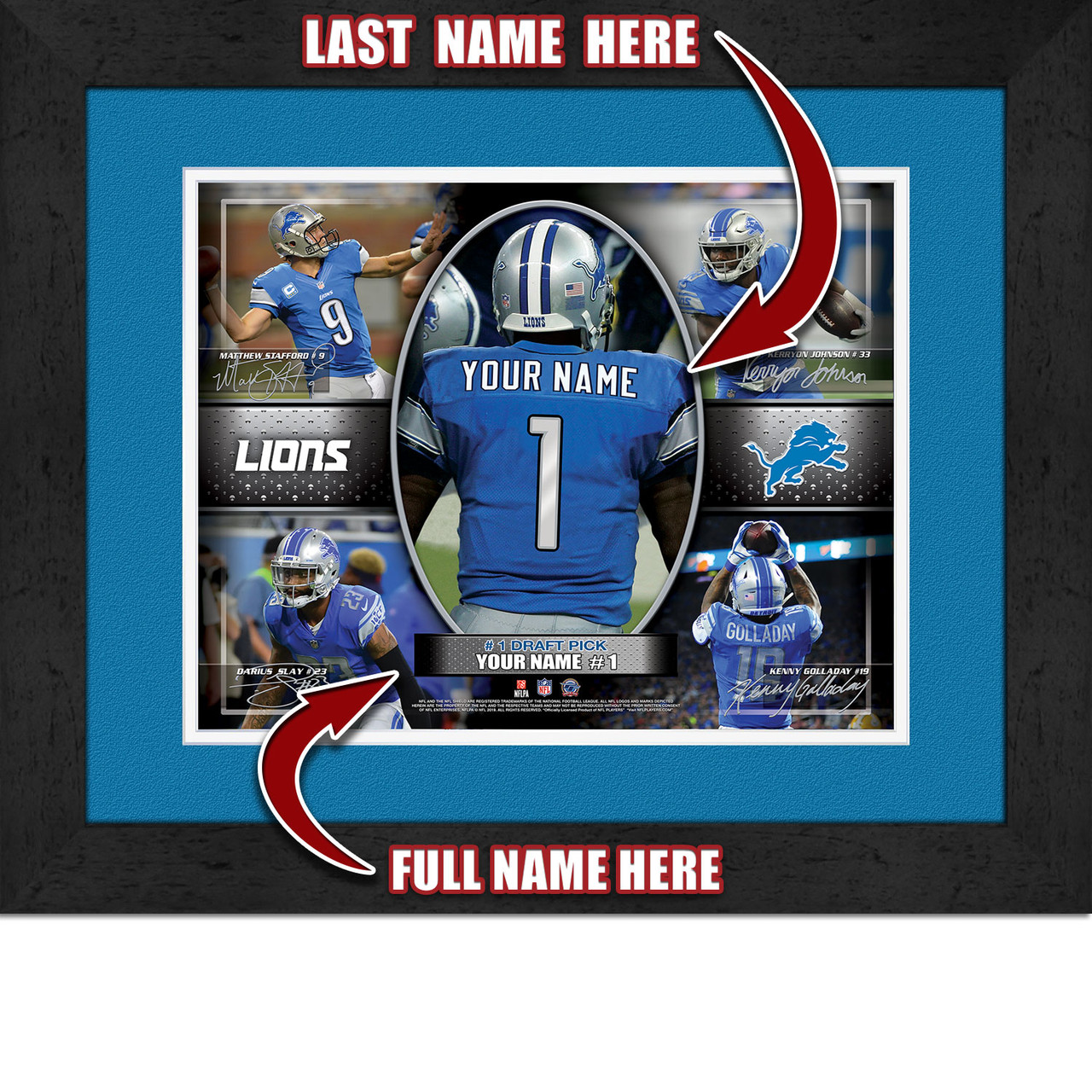 personalized lions jersey