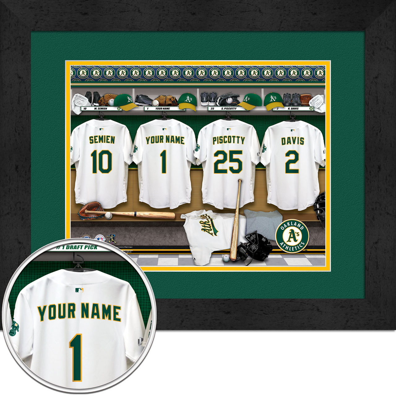 oakland a's personalized jersey