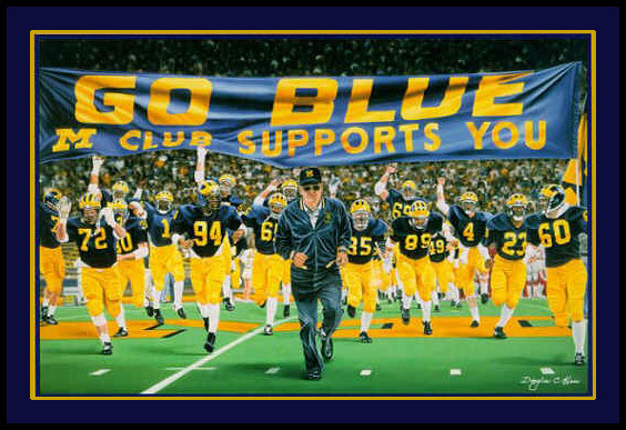 University of Michigan Those Who Stay Will Be Champions Banner