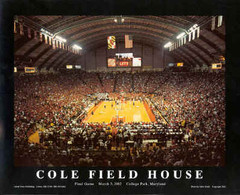 Maryland Basketball Framed Poster Cole Field House