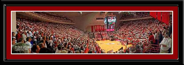 Indiana Hoosiers Corner Shot Poster Assembly Hall Basketball Photo