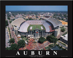 Auburn Tigers Jordan-Hare Stadium Aerial Photo Poster
