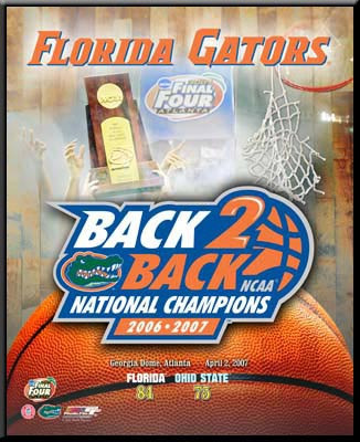 Back 2 Back Ncaa Champs Basketball Gators