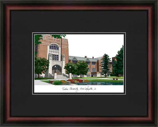 Purdue University Campus Lithograph Picture