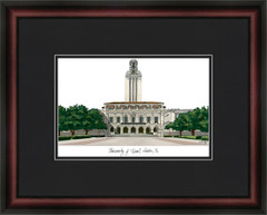 University of Texas Campus Lithograph Picture