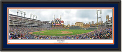 Detroit Tigers Comerica Park - First Pitch Double Mat Black Frame