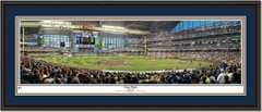 Milwaukee Brewers Miller Park First Pitch Brewers Framed Picture Double Mat Black Frame
