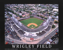 Wrigley Field Poster - Cubs Aerial Photo