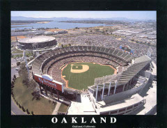Oakland Athletics McAfee Stadium Poster