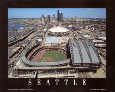 Seattle Mariners Kingdome Stadium Subway Print - Vintage Ontario Baseball  Art - the Stadium Shoppe