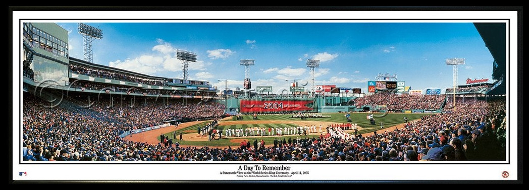 Boston Red Sox Fenway Park A Day to Remember Framed Print no mat