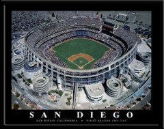 San Diego Padres' Qualcomm Stadium Poster