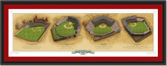Boston Historic Ballparks Framed Print