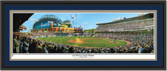 Milwaukee Brewers Last Pitch at County Stadium Double Mat Black Frame