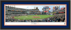 New York Mets Citi Field First Pitch Framed Poster  Double Matting