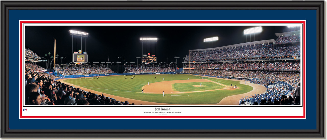 Dodgers Baseball Color Swatch Print Dodgers Baseball Poster 