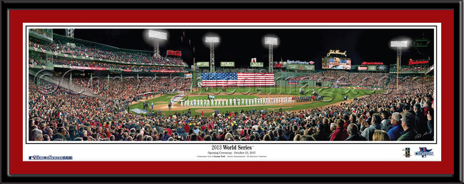 Boston Red Sox 2013 World Series Opening Ceremony Framed Picture