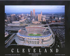 Cleveland Browns Stadium Framed Aerial Photo