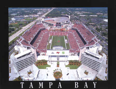 Tampa Bay Buccaneers, Raymond James Stadium Aerial Photo