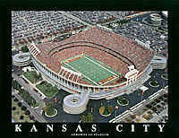 Kansas City Chiefs Arrowhead Stadium Aerial Photo