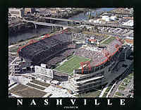 Tennessee Titans Nashville Coliseum Aerial Photo