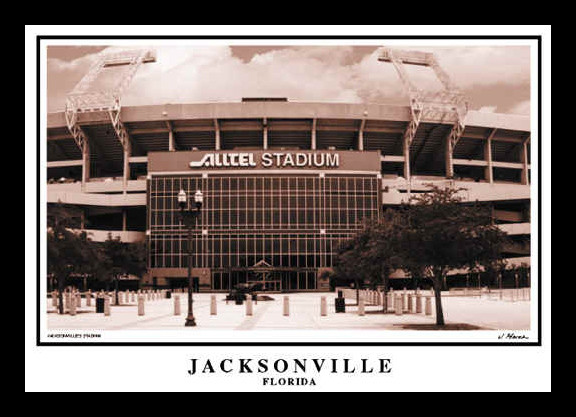 Jacksonville Jaguars Alltel Stadium Framed Print