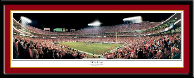 Kansas City Chiefs Panoramic Poster - Arrowhead Stadium