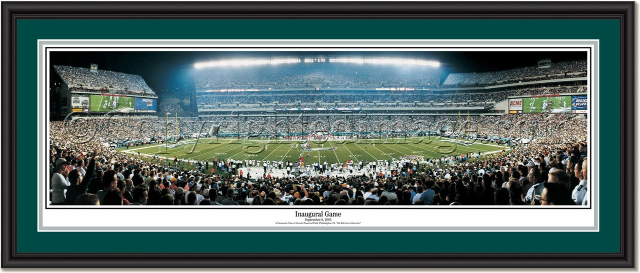 Philadelphia Eagles Lincoln Financial Field Poster Eagles Inaugural