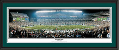 Philadelphia Eagles Lincoln Financial Field Inaugural Game Poster Double Mat and Black Frame