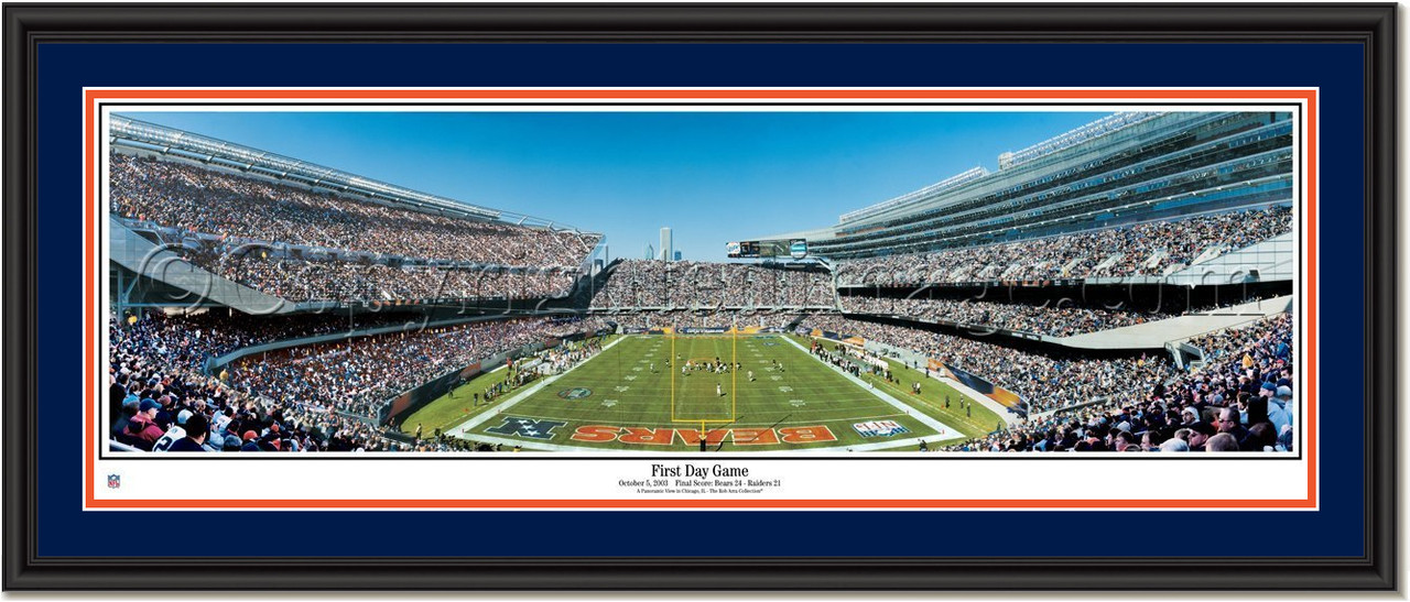 Chicago Bears Soldier Field Poster Bears First Day Game NFL Picture
