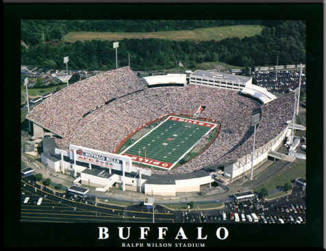 Buffalo Bills Ralph Wilson Stadium Framed Aerial Photo