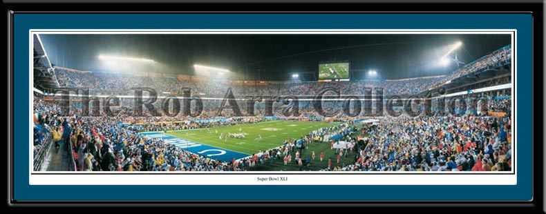 Indianapolis Colts Poster Super Bowl XLI End Zone NFL Picture