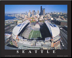 Seattle Seahawks CenturyLink Field Framed Aerial Photo