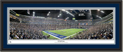 Dallas Cowboys Texas Stadium 20 Yard Line Panoramic Poster Double Mat and Black Frame