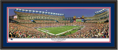 New England Patriots Moon Over Gillette Stadium Framed Poster