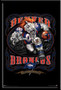 Denver Broncos Grinding It Out Framed Fan Poster