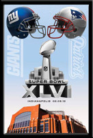 Super Bowl XLVI Commemorative Dueling Helmets Poster