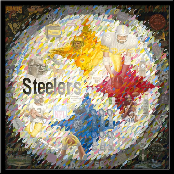 Pittsburgh Go Steelers Limited Edition Art on Canvas