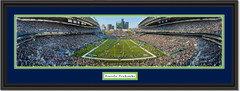 Seattle Seahawks CenturyLink Field Football Framed Poster Double Mat and Black Frame