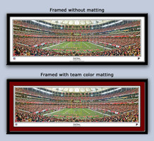 Atlanta Falcons Georgia Dome End Zone Panoramic Framed Picture