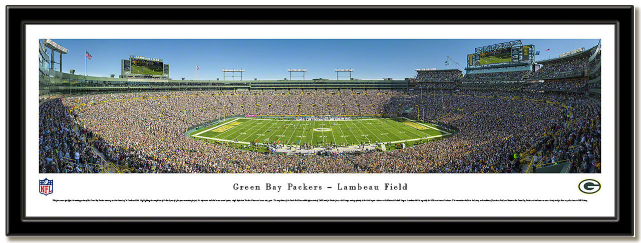 Green Bay Packers Panorama - Lambeau Field Poster