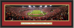 San Francisco 49ers Last Game at Candlestick Parkdouble mat black frame